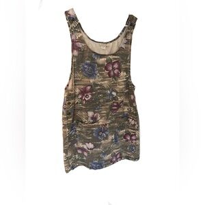 Navy Green, Blue, and Purple Denim Jumper